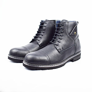 Botte Bottine pour homme 129 noir  .......... bottine en cuir homme Maroc